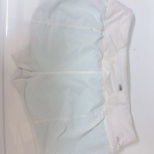 Nike Dri Fit white mesh shorts with pocket and lining